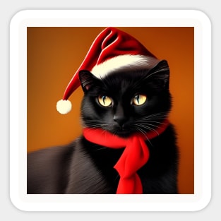 Christmas cat Sticker